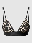 Calvin Klein Underwear Bikini-Oberteil mit Animal-Print in Black, Größ...