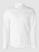 CK Calvin Klein Slim Fit Business-Hemd aus Oxford in Weiss, Größe 44