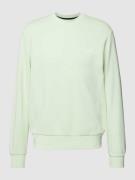 CK Calvin Klein Sweatshirt mit Label-Print Modell 'MICRO' in Neon Grue...