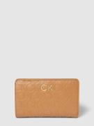 CK Calvin Klein Portemonnaie mit Label-Detail in Camel, Größe One Size