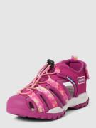 Geox Sandalen mit Label-Patch Modell 'BOREALIS' in Pink, Größe 32