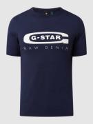 G-Star Raw T-Shirt mit Logo in Dunkelblau, Größe S
