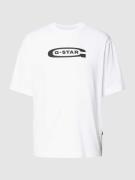 G-Star Raw T-Shirt mit Logo-Print Modell 'Old school' in Weiss, Größe ...