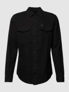 G-Star Raw Slim Fit Freizeithemd mit Brusttaschen in Black, Größe S