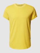 G-Star Raw T-Shirt mit Label-Print und -Patch Modell 'Lash' in Gelb, G...
