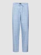 Hanro Pyjama-Hose mit Karomuster Modell 'Ian' in Hellblau, Größe S
