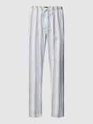 Hanro Pyjama-Hose mit Streifenmuster Modell 'Night & Day' in Beige, Gr...