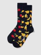 Happy Socks Socken mit Allover-Muster Modell 'Cherry' in Marine, Größe...