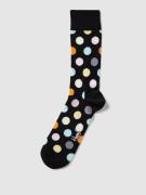 Happy Socks Socken mit Allover-Muster Modell 'Big Dot' in Black, Größe...