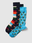 Happy Socks Socken mit Allover-Muster Modell 'Wurst and Beer' im 3er-P...