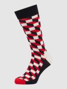 Happy Socks Socken mit Allover-Muster in Dunkelblau, Größe 36/40