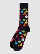 Happy Socks Socken mit Allover-Muster im 2er-Pack in Black, Größe 36/4...