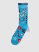 Happy Socks Socken mit Allover-Muster Modell 'Pisces' in Blau, Größe 3...