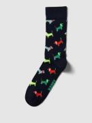 Happy Socks Socken mit Allover-Muster Modell 'Puppy Love' in Marine, G...