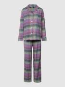 Lauren Ralph Lauren Pyjama mit Streifenmuster in Lila, Größe M