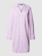Lauren Ralph Lauren Nachthemd mit Streifenmuster in Rosa, Größe XS