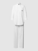 Lauren Ralph Lauren Pyjama aus Baumwoll-Viskose-Mix in Weiss, Größe L
