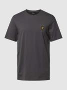 Lyle & Scott T-Shirt mit Logo-Patch in Anthrazit, Größe M