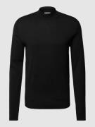 SELECTED HOMME Strickpullover mit Turtleneck Modell 'TOWN' in Black, G...