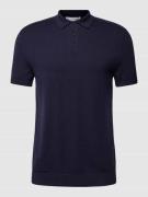 Selected Homme Poloshirt mit kurzer Knopfleiste Modell 'BERG' in Blau ...