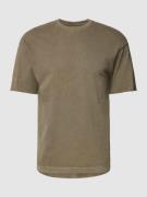 Drykorn T-Shirt mit Label-Detail Modell 'EROS' in Oliv, Größe M