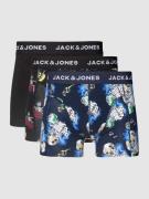 Jack & Jones Trunks mit Allover-Muster im 3er-Pack Modell 'SKULL' in B...