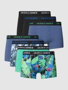 Jack & Jones Trunks mit Label-Print im 7er-Pack in Rauchblau, Größe S