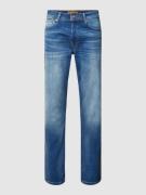 Jack & Jones Tapered Fit Jeans mit Knopfverschluss Modell 'MIKE' in Je...
