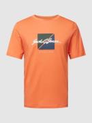 Jack & Jones T-Shirt mit Label-Print Modell 'JORWAYNE' in Orange, Größ...