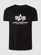 Alpha Industries T-Shirt mit Logo-Print in Black, Größe XS