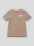 Alpha Industries T-Shirt mit Label-Stitching in Schoko, Größe 164