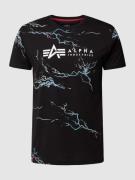 Alpha Industries T-Shirt mit Label-Print in Black, Größe M