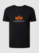 Alpha Industries T-Shirt mit Label-Print in Black, Größe XS