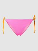 Banana Moon Bikini-Slip mit Label-Patch in Pink, Größe XL