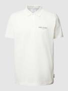 CARLO COLUCCI Poloshirt aus reiner Baumwolle mit Label-Detail in Offwh...