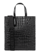 LIEBESKIND BERLIN Tote Bag mit Label-Detail Modell 'Kroko' in Black, G...