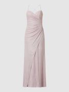 Luxuar Abendkleid mit Glitter-Effekt und Ombré in Rosa, Größe 44