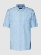 MAERZ Muenchen Freizeithemd mit Allover-Muster in Bleu, Größe 39/40