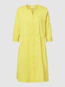 Milano Italy Kleid mit 3/4-Arm und Rundhalsausschnitt in Gelb, Größe 3...