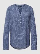 Montego Blusenshirt mit Allover-Muster in Rauchblau, Größe 44