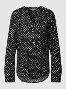Montego Blusenshirt mit Allover-Muster in Black, Größe 36
