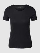 Montego T-Shirt mit Rundhalsausschnitt in Black, Größe S