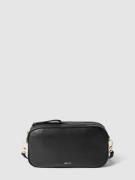 Abro Handtasche mit Label-Print Modell 'TINA' in Black, Größe One Size