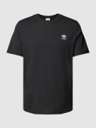 adidas Originals T-Shirt mit Label-Detail in Black, Größe XS