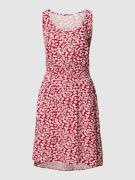 Only Knielanges Kleid mit floralem Muster Modell 'NOVA' in Kirsche, Gr...