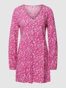 Only Minikleid mit floralem Allover-Muster Modell 'NOVA LIFE' in Pink,...