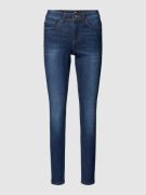 Only Skinny Fit Jeans mit Label-Patch Modell 'WAUW' in Dunkelblau, Grö...