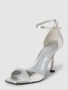 Only Sandalette mit Stilettoabsatz Modell 'AUBREY' in Silber, Größe 37