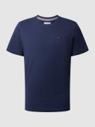 Tommy Jeans T-Shirt in Melange-Optik in Marine Melange, Größe S