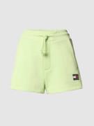 Tommy Jeans Shorts aus reiner Baumwolle in Neon Gelb, Größe S